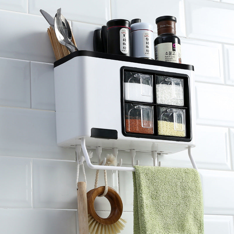 Punch-Free Kitchen Shelf – Easy Install Wall Rack