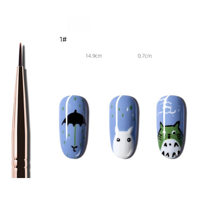Round Head Nail Art Pen – Light Therapy Painting Tool