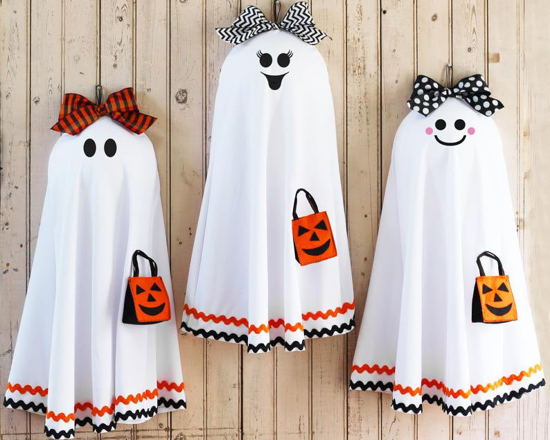 Halloween Ghost Door Wreath House Decoration