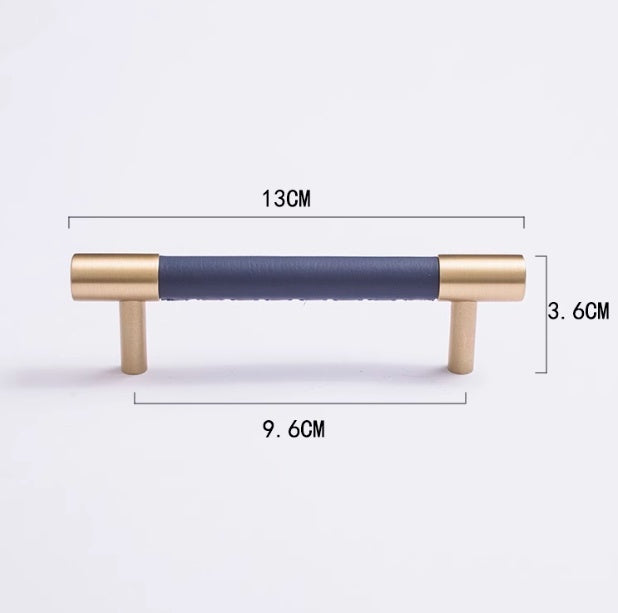Brass Cowhide Furniture Cabinet Extended Door Handle