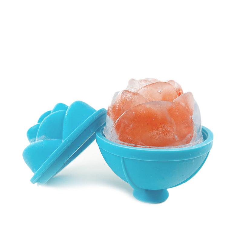 Rose Ice Cube Mold – Silicone Tray for Drinks & Beauty Skincare