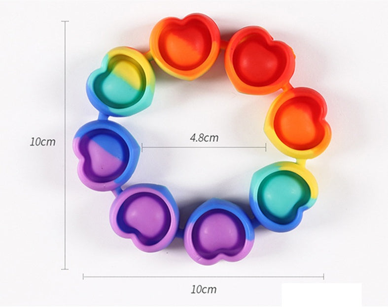 Children's Silicone Puzzle Squeeze Ring Toy
