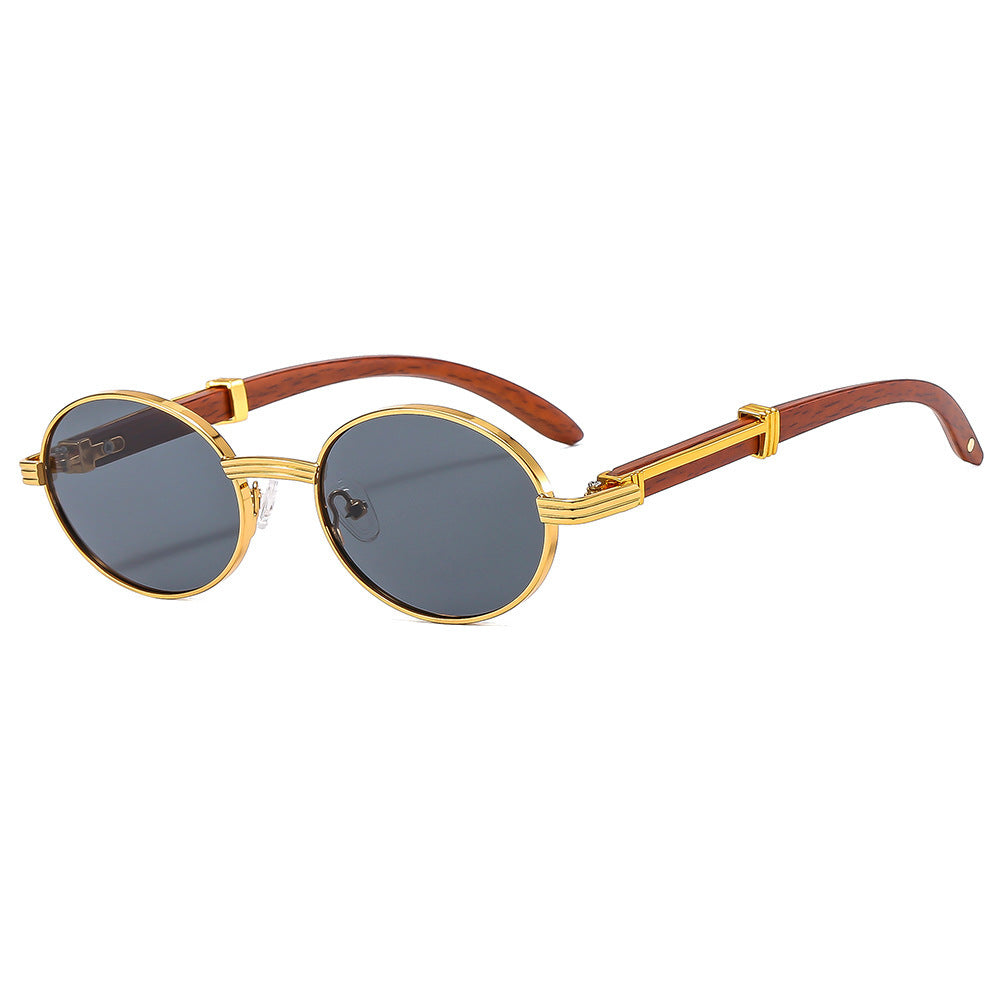 Round Frame Sunglasses – Metal & Plastic Vintage Style
