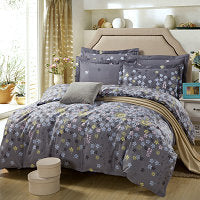 Four-Piece Cotton Bedding Set – Multiple Sizes, Soft and Breathable Home Textile