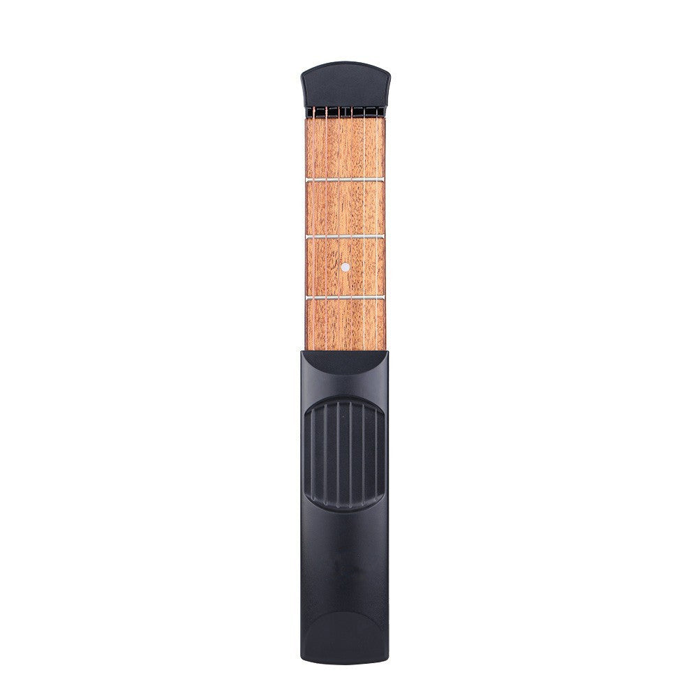Pocket Guitar Portable for Acoustic Guitar Practice Tool Gadget Chord Trainer 6 String 4 Fret Model for Beginner Finger training