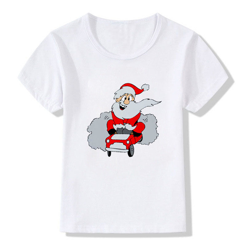 Unisex Cotton Crew Neck Christmas Tee Regular Fit Kids