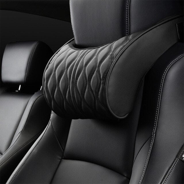 Car Headrest and Neck Pillow with Backrest, Universal Car Lumbar Support Set