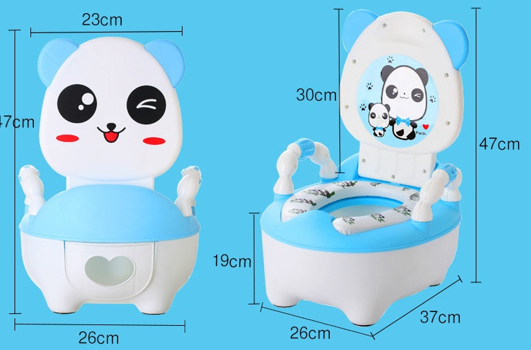 Portable Children’s Potty Toilet Seat with Backrest – Comfortable Baby Basin