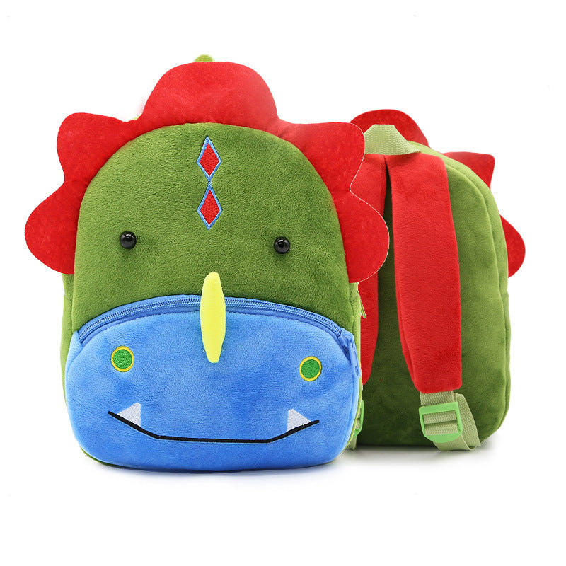 Cute Plush Kindergarten Backpacks – Cartoon Animal School Bags for Children