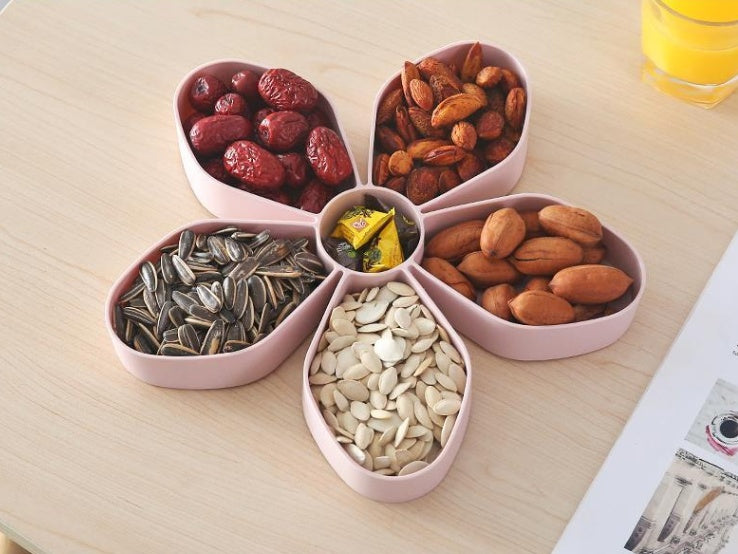 Rotating Plastic Storage Box Seed Nut Candy Dried Fruit Box