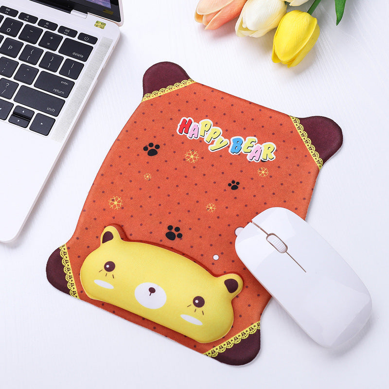 Cute Animal Print Mouse Pad – Non-Slip Rubber Base, Smooth Surface for Computer & Laptop
