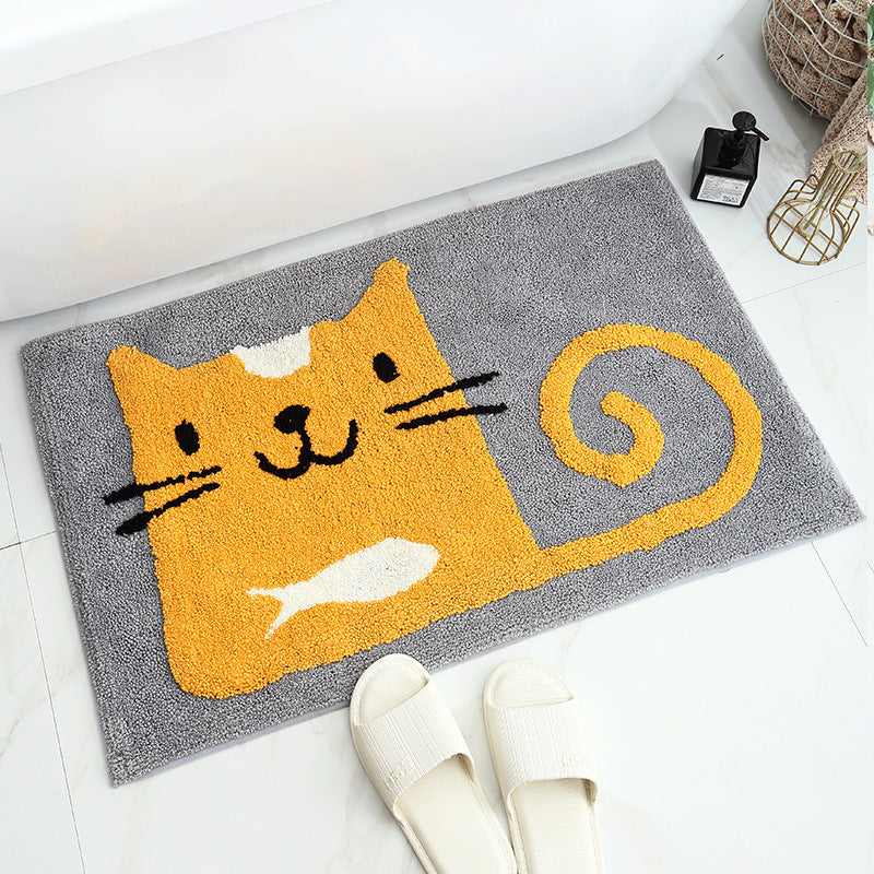 Absorbent Non-Slip Bathroom Floor Mat – Soft Quick-Dry Rug