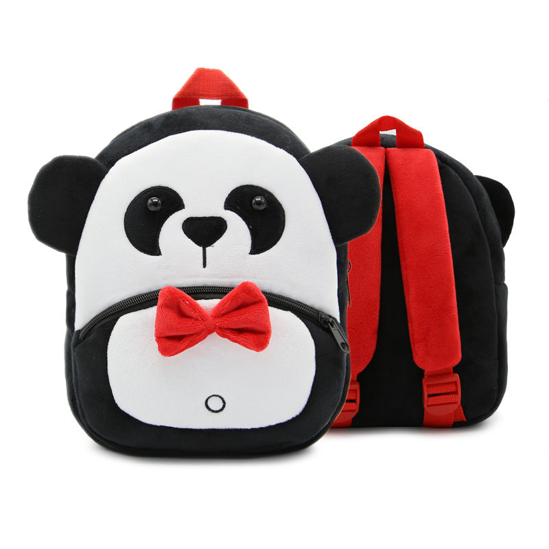 Cute Plush Kindergarten Backpacks – Cartoon Animal School Bags for Children