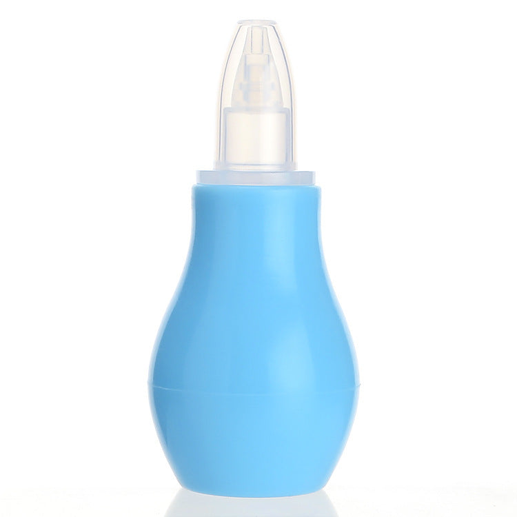 Baby Nasal Aspirator – Soft Silicone Snot Cleaner with Dust Cap (Pink/Blue)