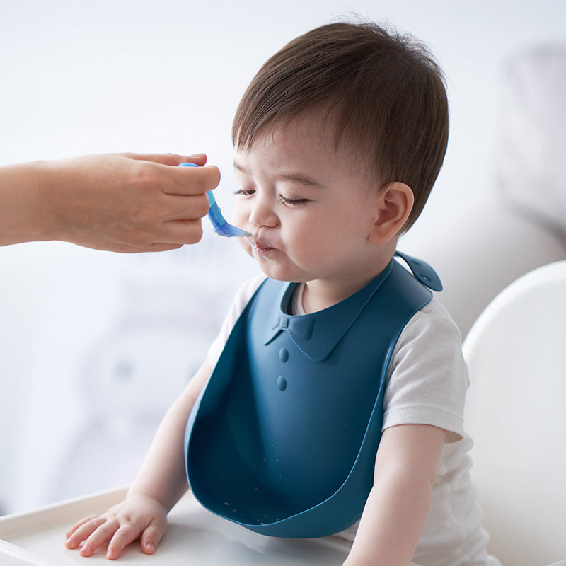 Silicone Baby Bib – Waterproof, Easy-Clean Feeding Bib with Food Catcher