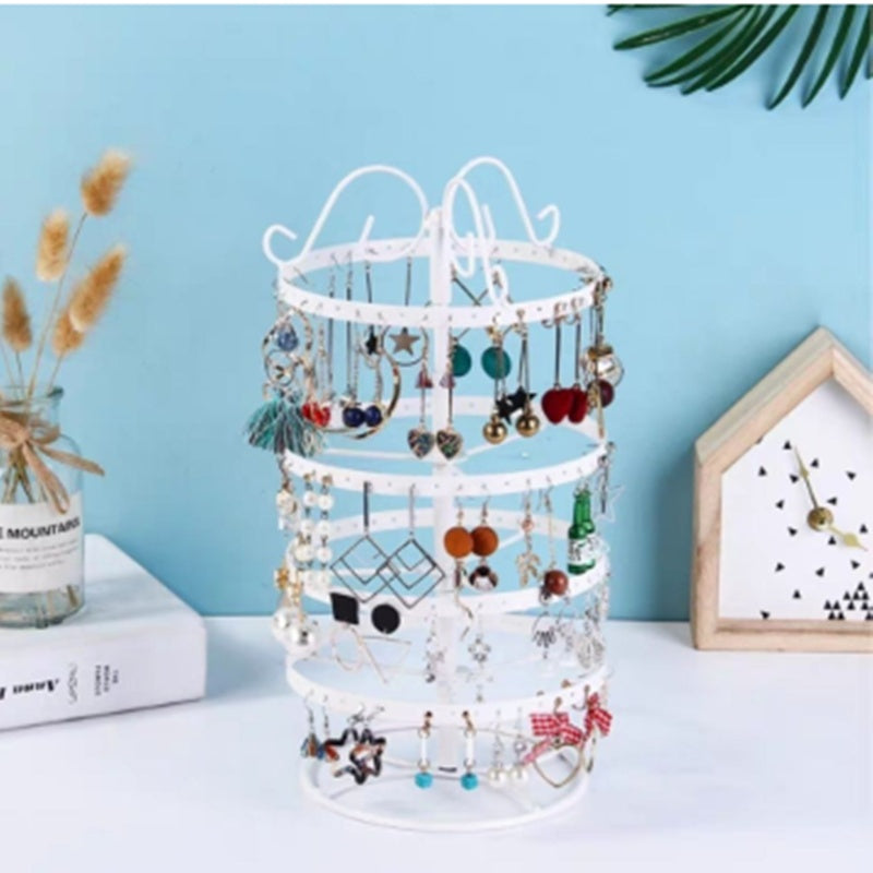 Creative Female Home Earring Holder Storage Rotating