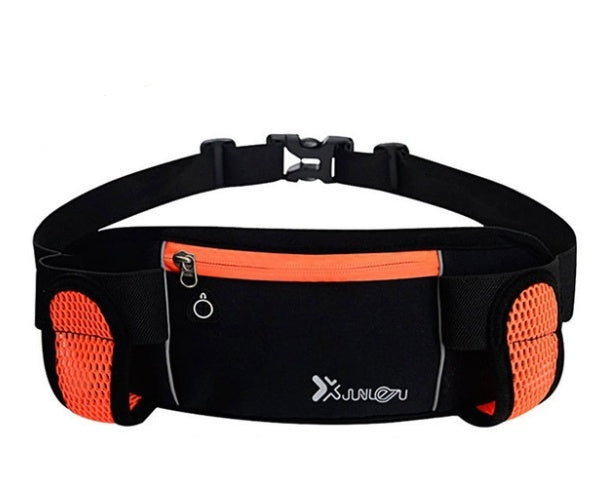 Fitness Running Belt Bag – Waterproof Waist Pack with Bottle Holders