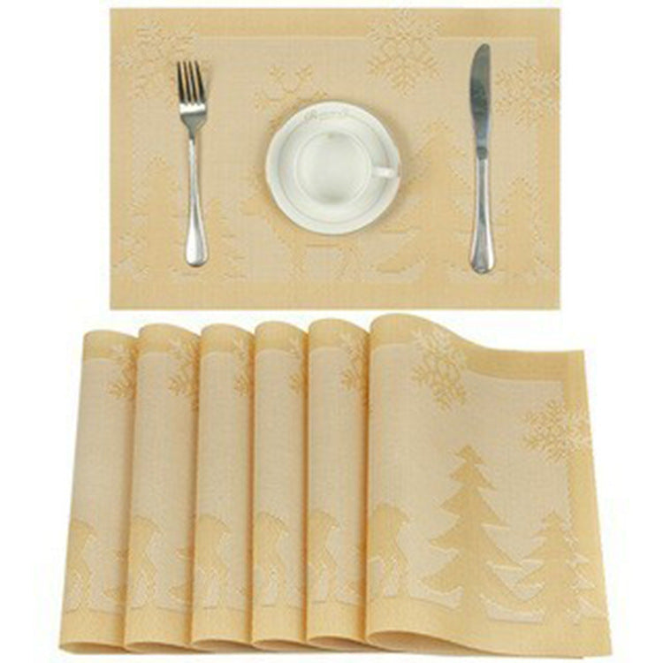 Fashionable Christmas Printed Pvc Table Mat