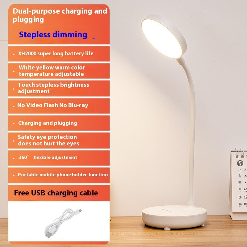 Creative Folding Desk Led Eye Protection Rechargeable Student Dormitory Reading Lamp
