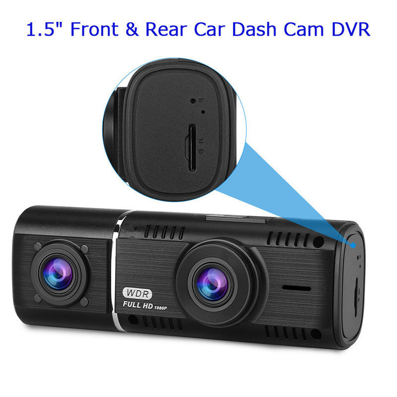 Dual Lens Car Dash Cam – Conjoined Full HD 1080P Car Recorder