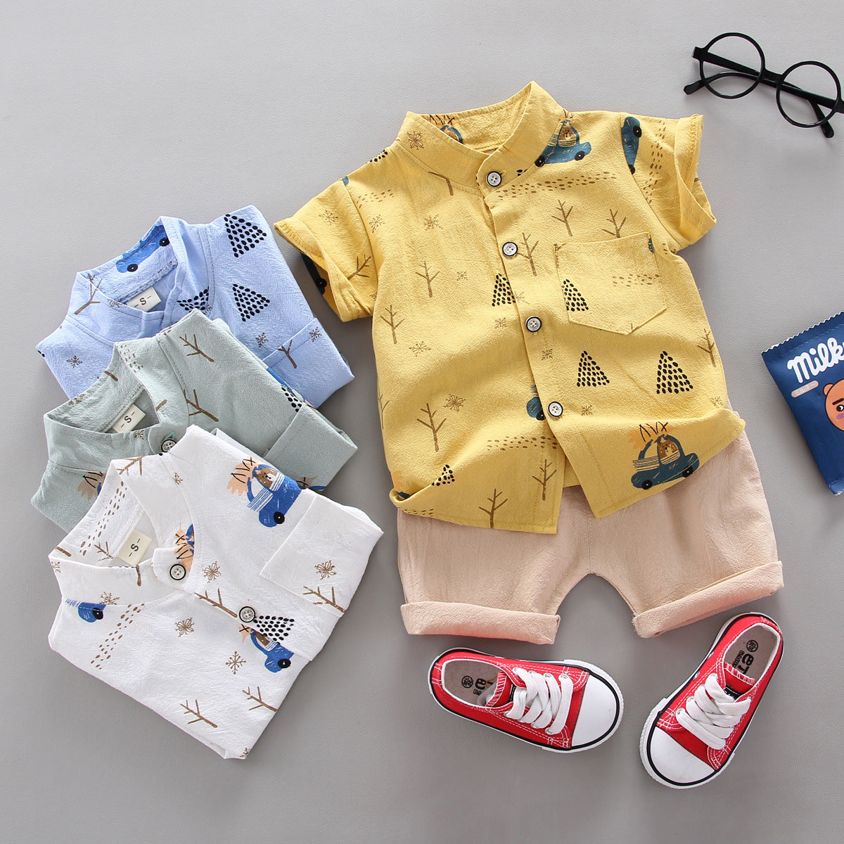 Unisex Soft Cotton Two Piece Toddler Set Regular Fit