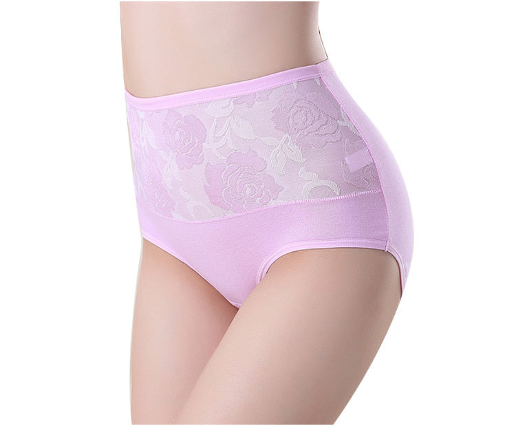 Women’s Cotton High-Waist Underwear – Breathable Briefs
