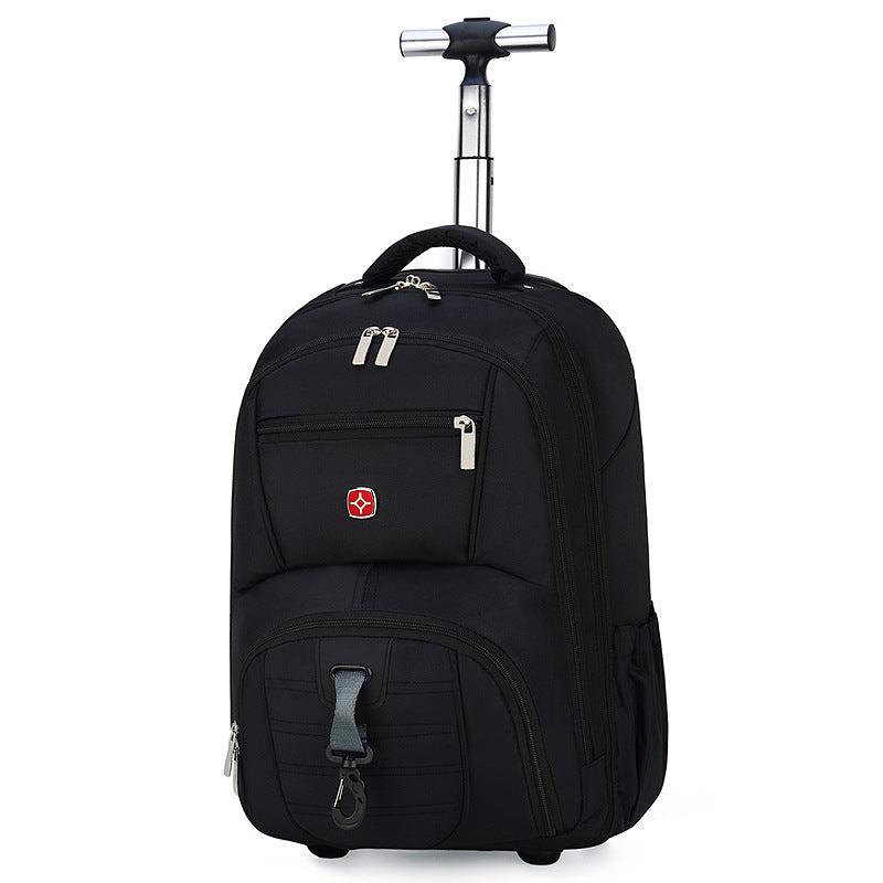 Unisex Polyester Solid Backpack For Travel And Commuting