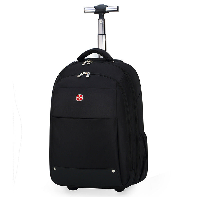 Unisex Polyester Solid Backpack For Travel And Commuting