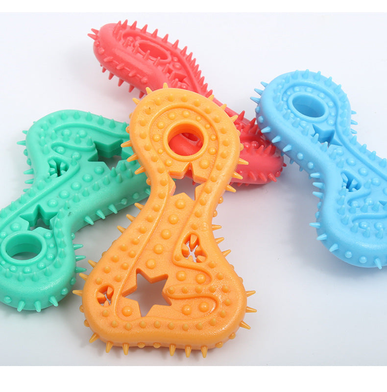 Bite-Resistant Rubber Star Chew Toy for Small Dogs