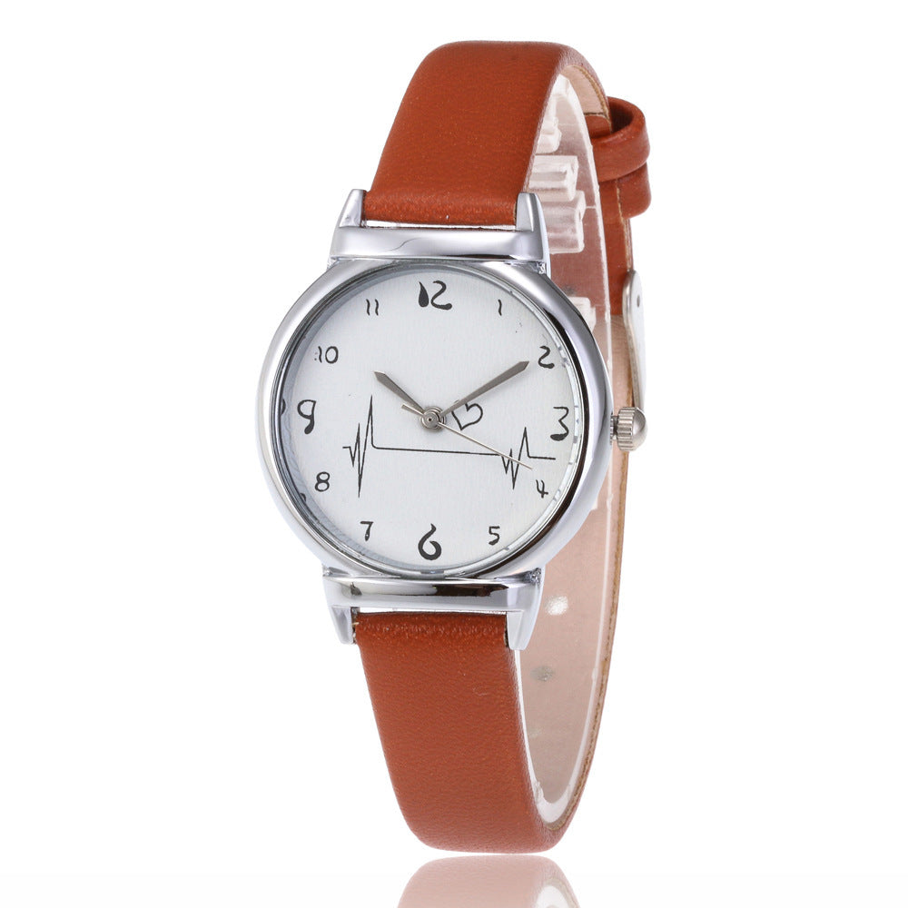 ECG Digital Surface Women's Belt Simple Fashion Trend Quartz Watch