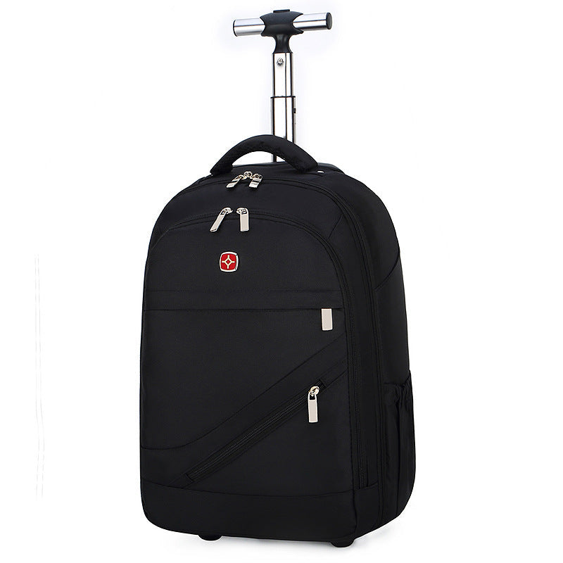 Unisex Polyester Solid Backpack For Travel And Commuting