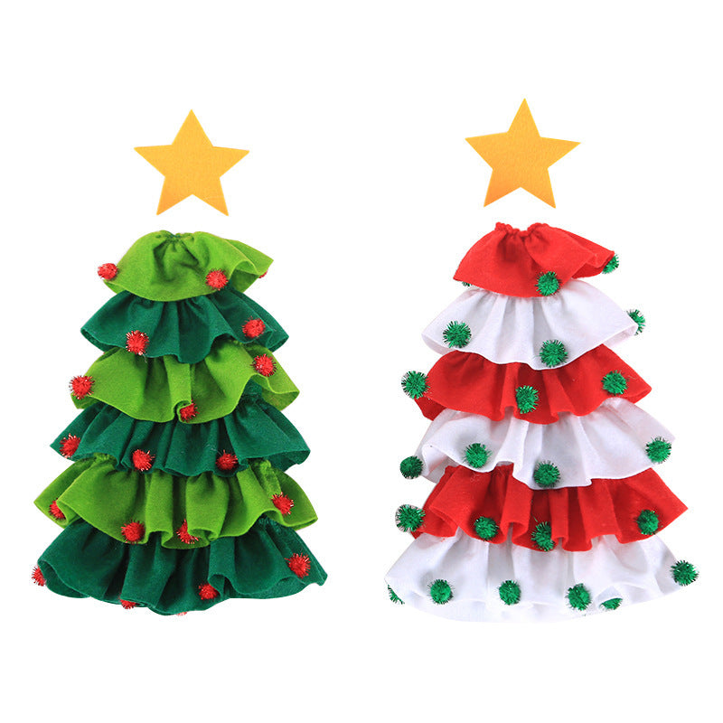 Christmas Wine Bottle Cover Decoration with Tree Ball for Home and Table Decor
