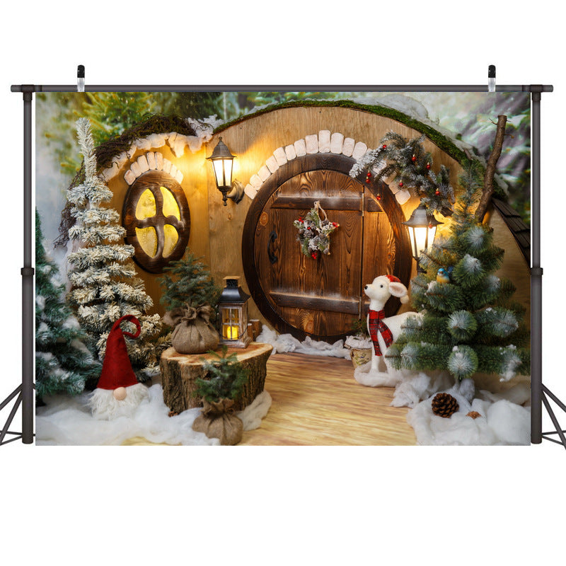 Christmas Background Cloth Decoration Curtain Backdrop