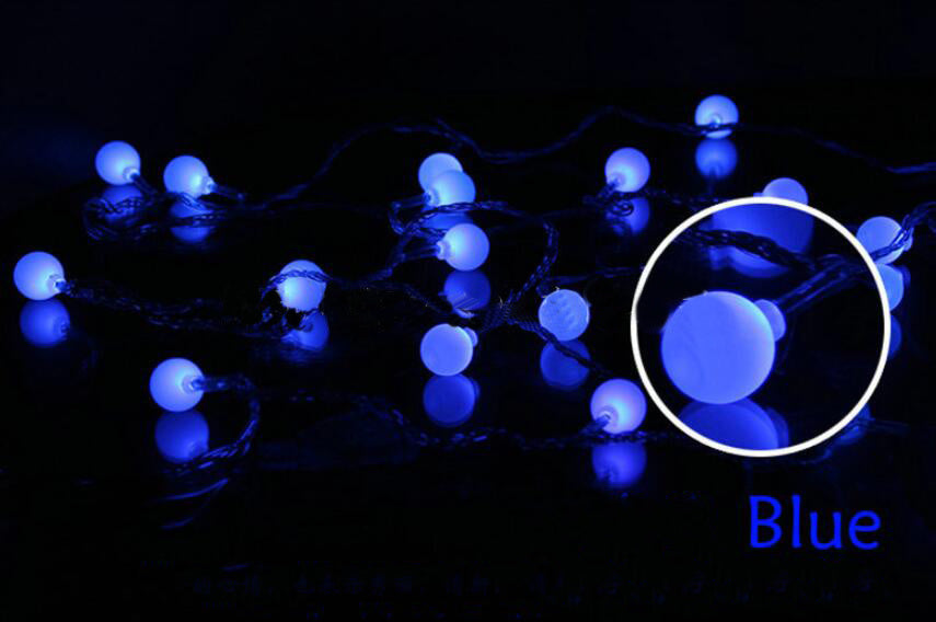 Solar Ball String Lights 30 LED Waterproof Outdoor Decorative Lighting 4.9M
