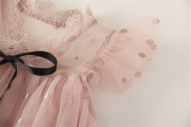 Girls Lace Gown Delicate Regular Fit for Kids Ages 3 to 8