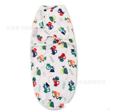 Cotton Cartoon Baby Swaddle Towel – Anti-Startle Sleeping Bag