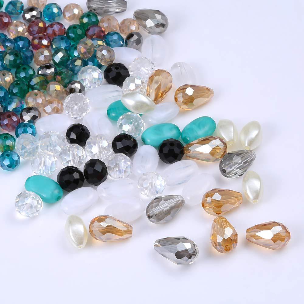 Acrylic Bead & Pearl Crystal Shaped Bead Set – DIY Jewelry Making Kit