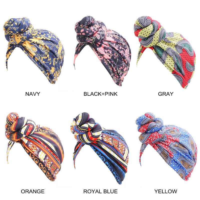 Vortex flower headscarf hat