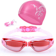 HD Waterproof And Anti-fog Swimming Goggles For Men And Women With Large Frame Electroplating Goggles