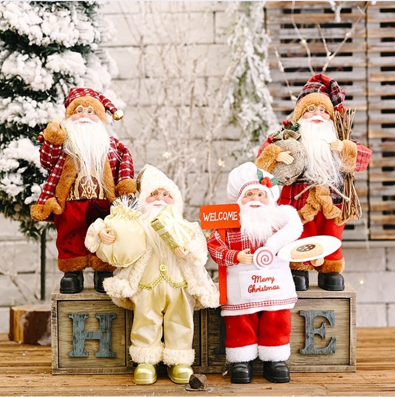 Standing Santa Claus Doll Christmas Decoration