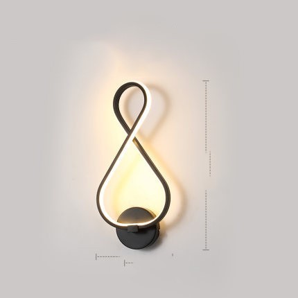 Silicone Shade LED Bedside Wall Lamp Button Switch
