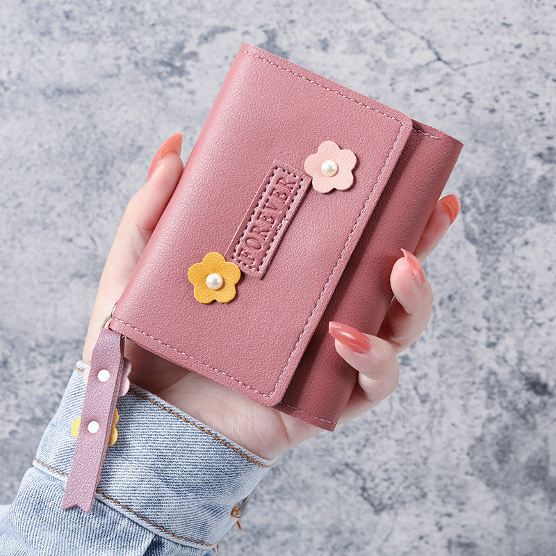 Unisex Buckle Closure PU Leather Slim Cardholder Wallet