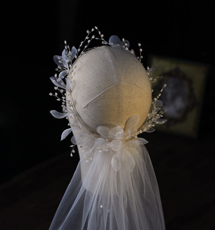 Delicate Bridal Wreath Veil Wedding Dress Accessory