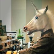 Realistic Latex Unicorn Party Headgear Mask