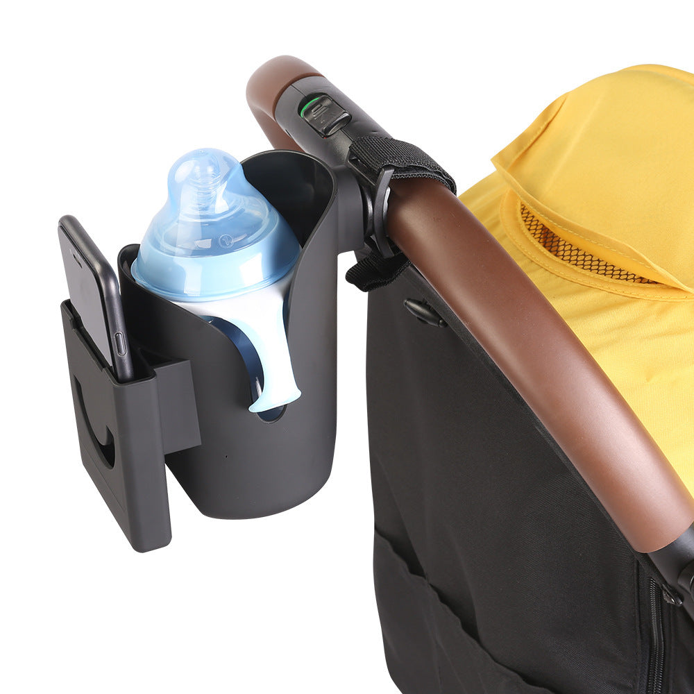 Universal Baby Stroller Cup Holder – Anti-Spill, 360° Clamp