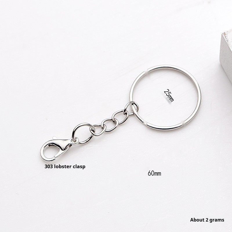 25 Key Ring With Chain Lobster Buckle Diy Ornament