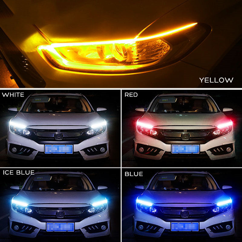 Silicone Car Interior Mood Lighting Footwell LED 12V