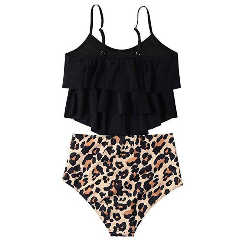Women's Plus Size Bikini Set – Polyester Two-Piece Swimsuit