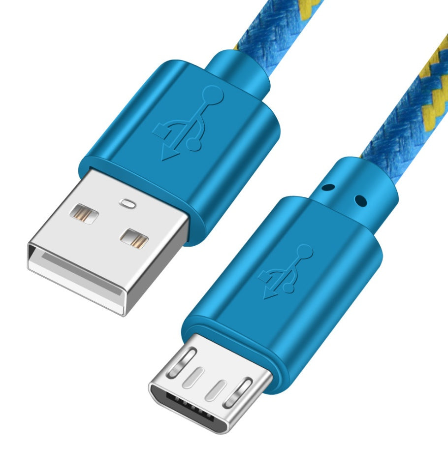 Woven Nylon Charging & Data Cable – Durable & Tangle-Free