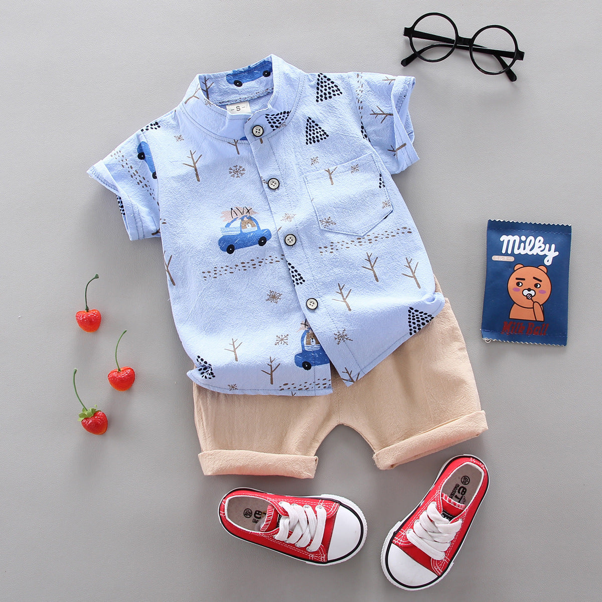 Unisex Soft Cotton Two Piece Toddler Set Regular Fit